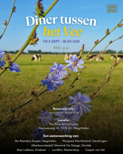 Diner tussen het Vee - Lekker Lokaal Diner op 5 september
